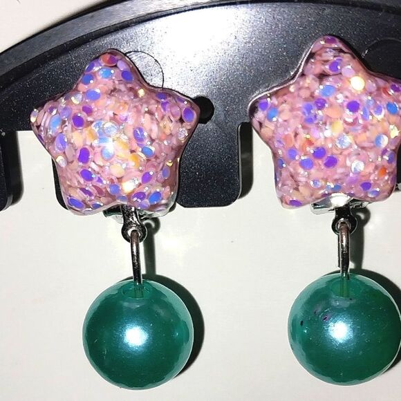 Beautiful fashion clip-on kids earrings - Picture 5 of 5